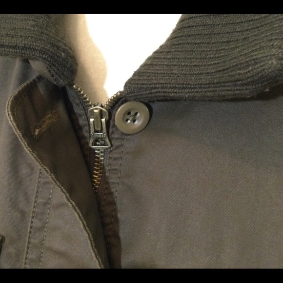 J Crew Waxed Canvas Dark Olive Jacket - Picture 4 of 5